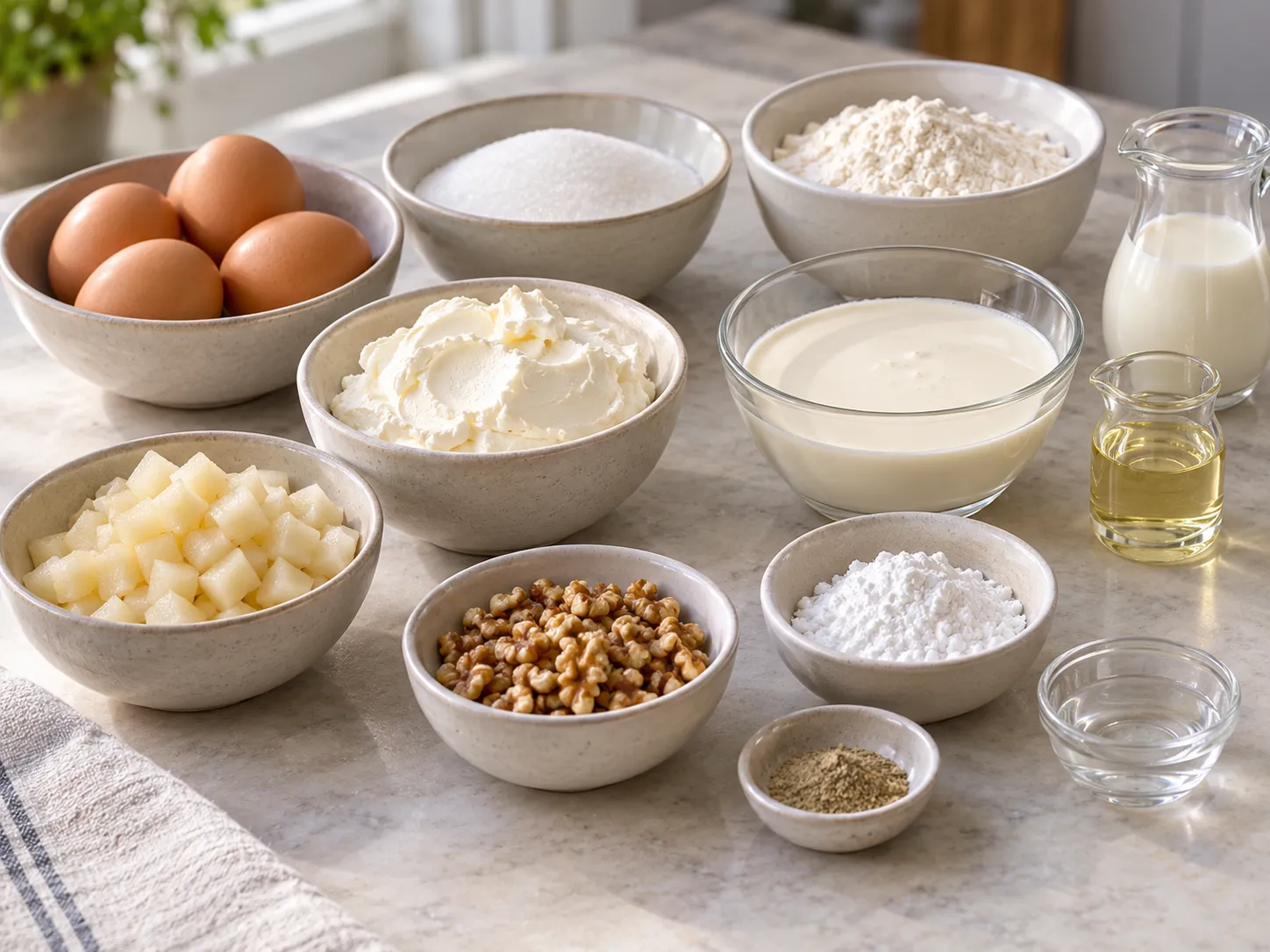large eggs, granulated sugar, all-purpose wheat flour, neutral sunflower oil