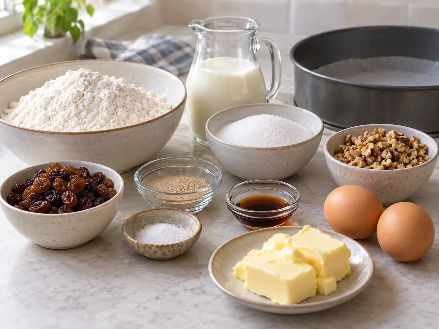 all-purpose wheat flour, instant dry yeast, granulated sugar, fine salt