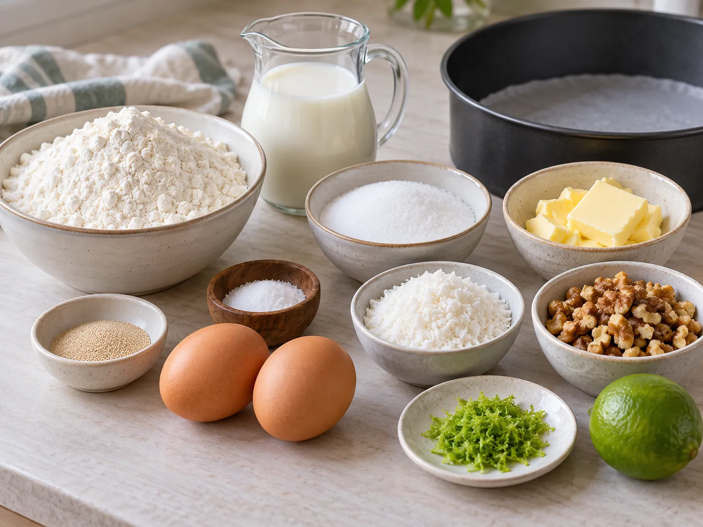 all-purpose wheat flour, instant dry yeast, granulated sugar, fine salt