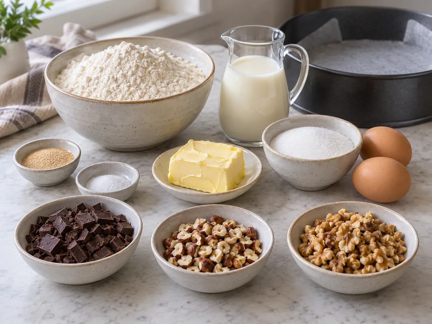 all-purpose wheat flour, instant dry yeast, granulated sugar, fine salt