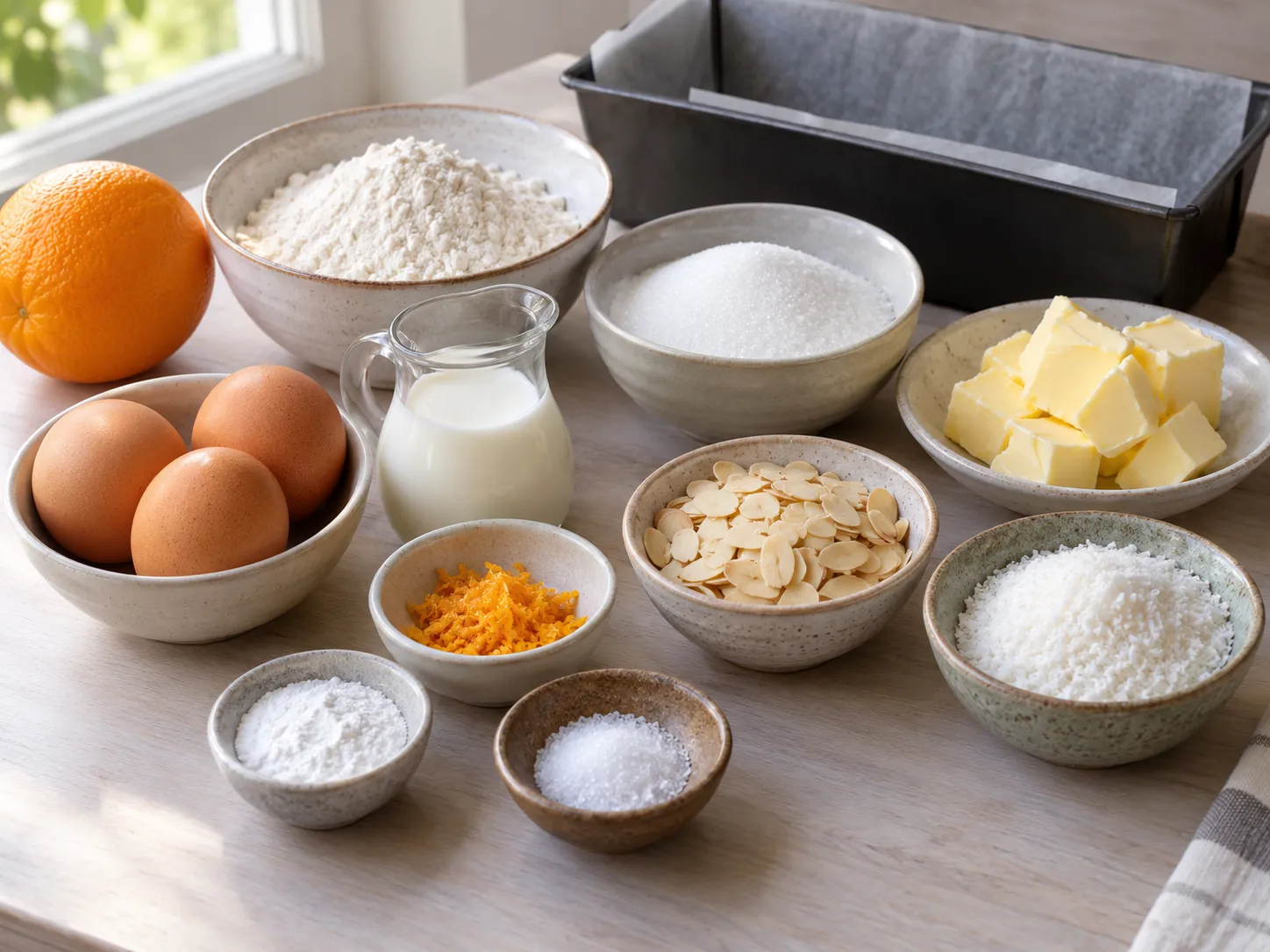 unsalted butter, softened, granulated sugar, large eggs, all-purpose wheat flour