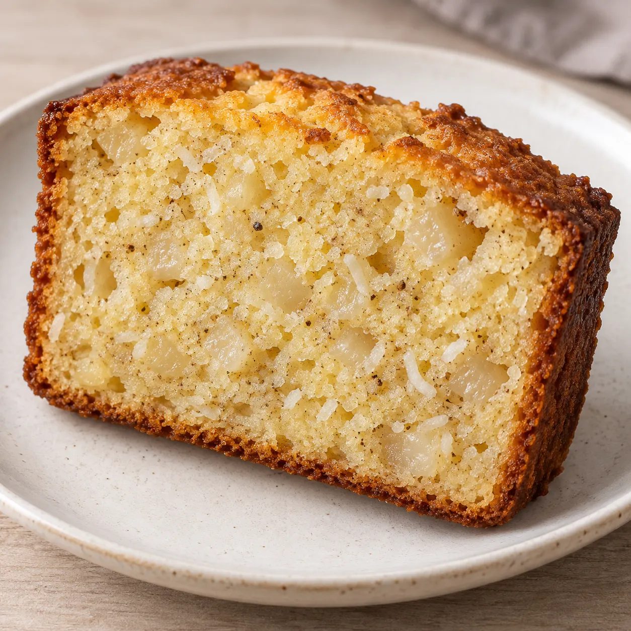 Butter loaf with cardamom and pear — coconut