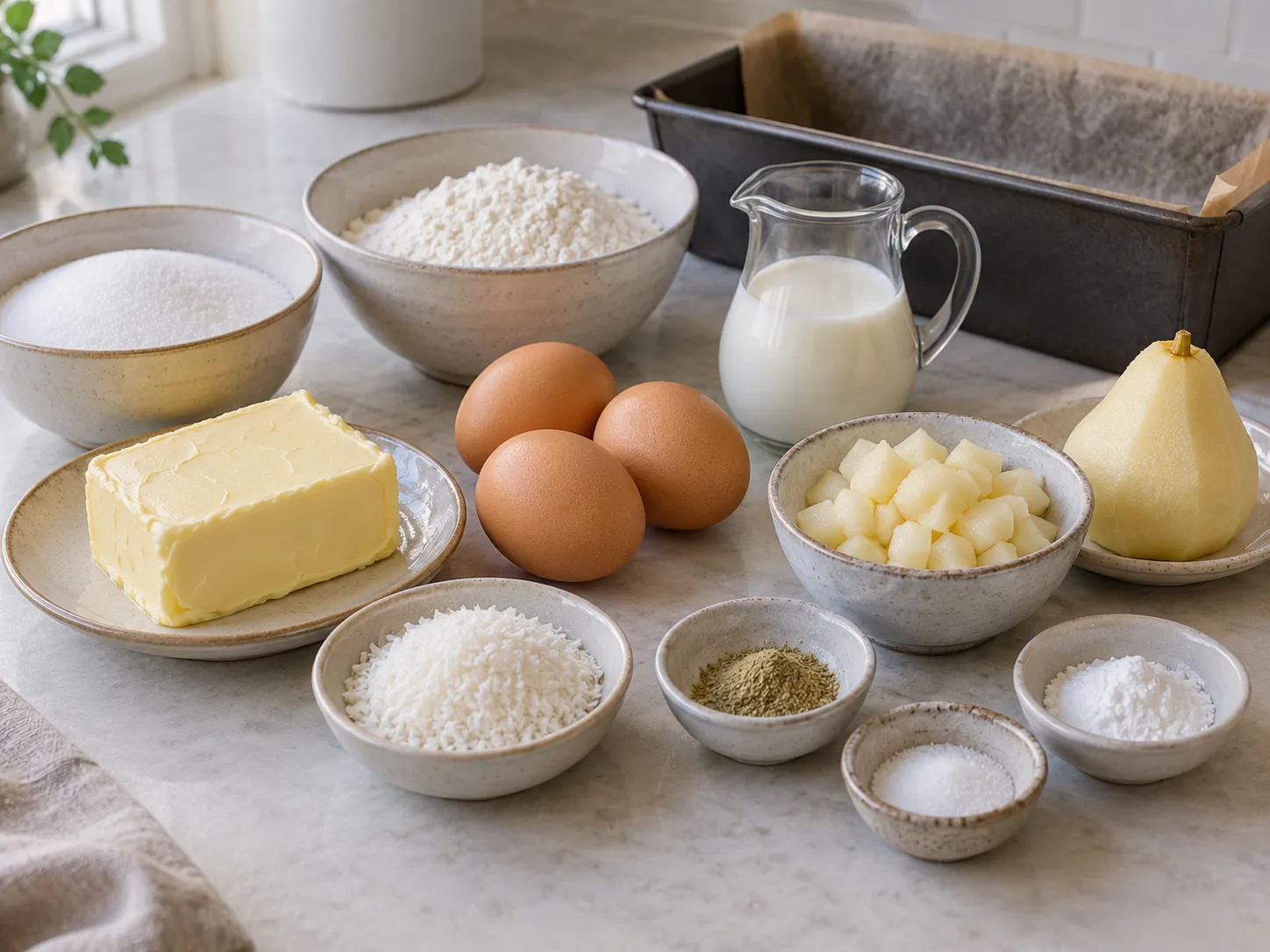 unsalted butter, softened, granulated sugar, large eggs, all-purpose wheat flour