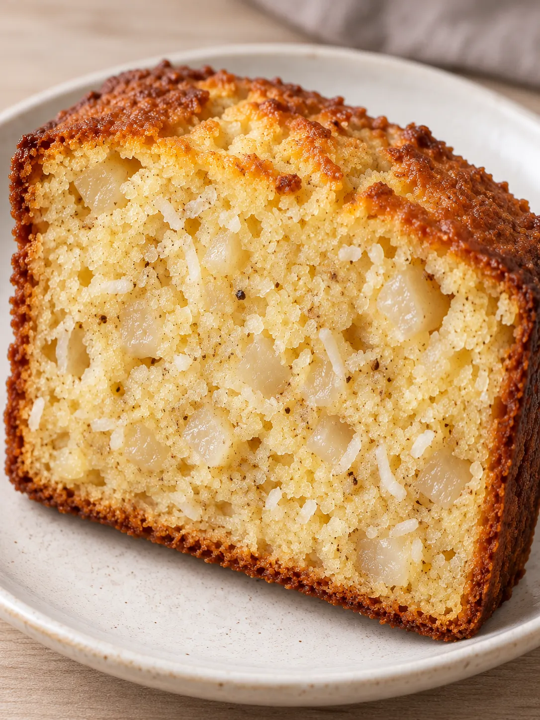 Butter loaf with cardamom and pear — coconut