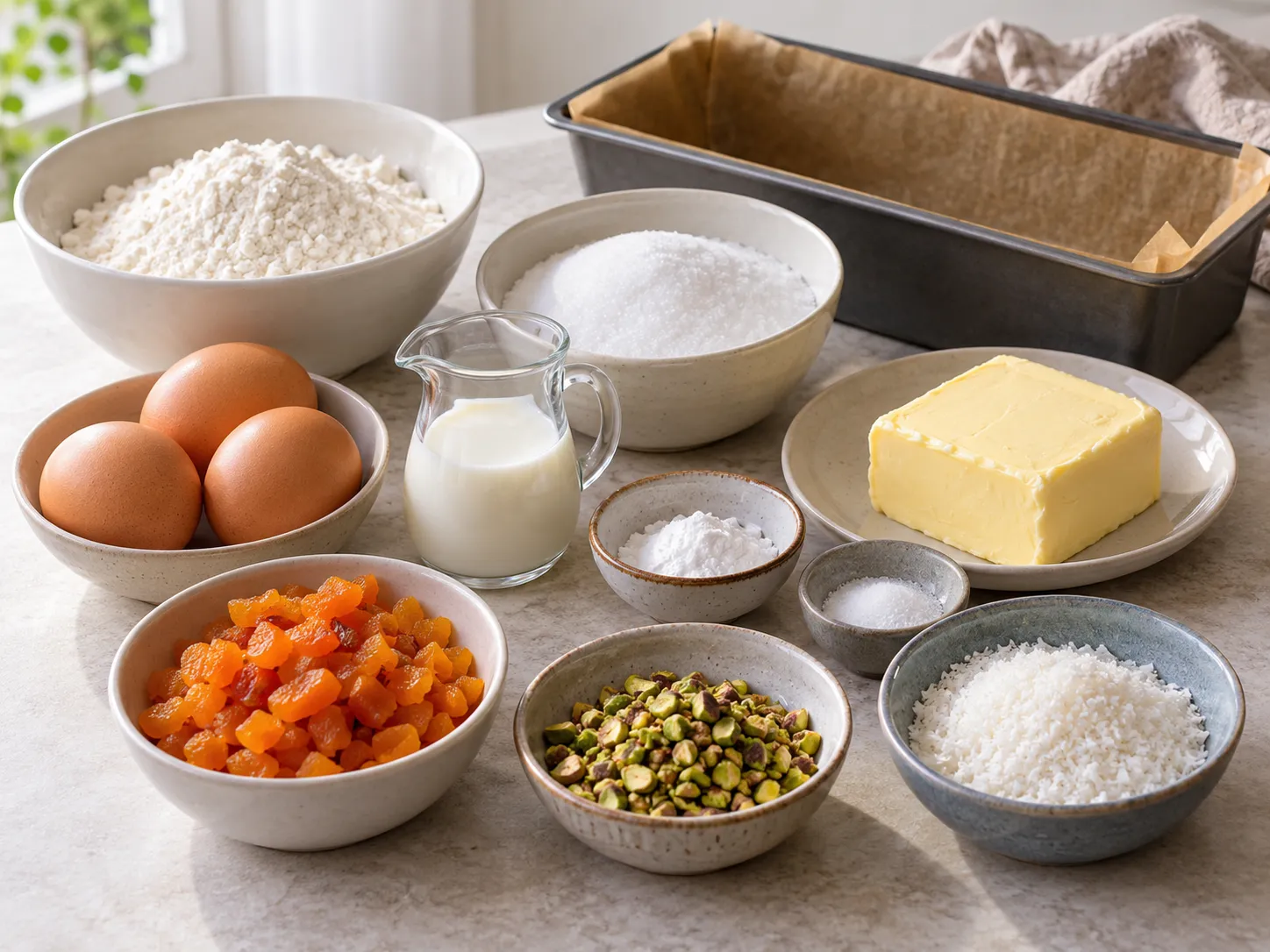 unsalted butter, softened, granulated sugar, large eggs, all-purpose wheat flour