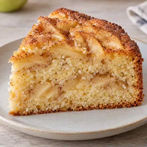 Yogurt cake with apple and cinnamon — coconut