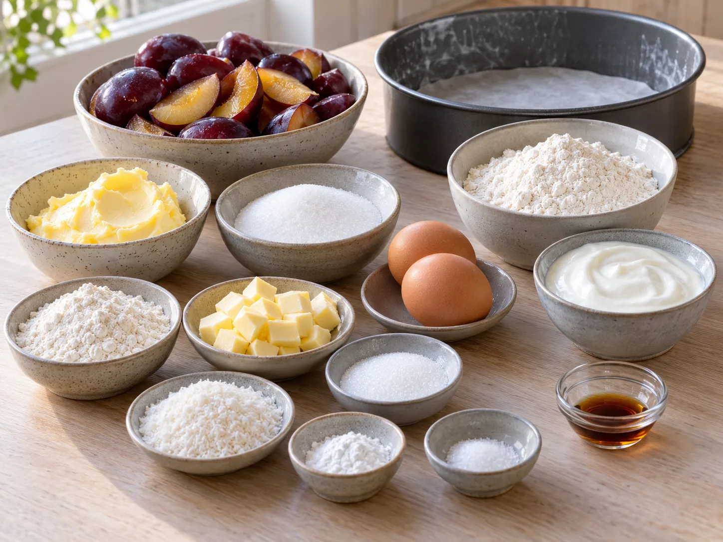 unsalted butter, softened, granulated sugar, large eggs, all-purpose wheat flour