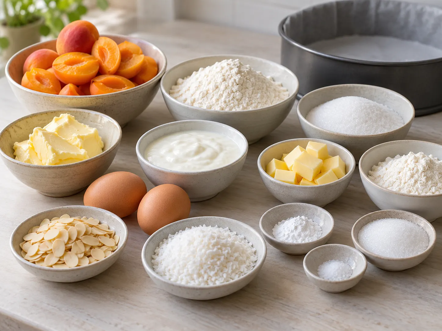 unsalted butter, softened, granulated sugar, large eggs, all-purpose wheat flour
