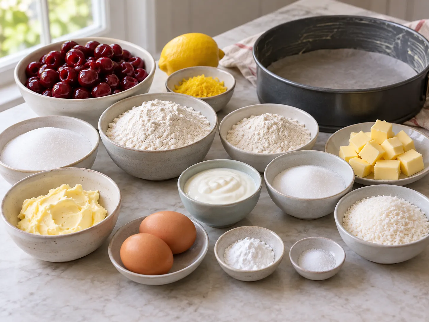 unsalted butter, softened, granulated sugar, large eggs, all-purpose wheat flour