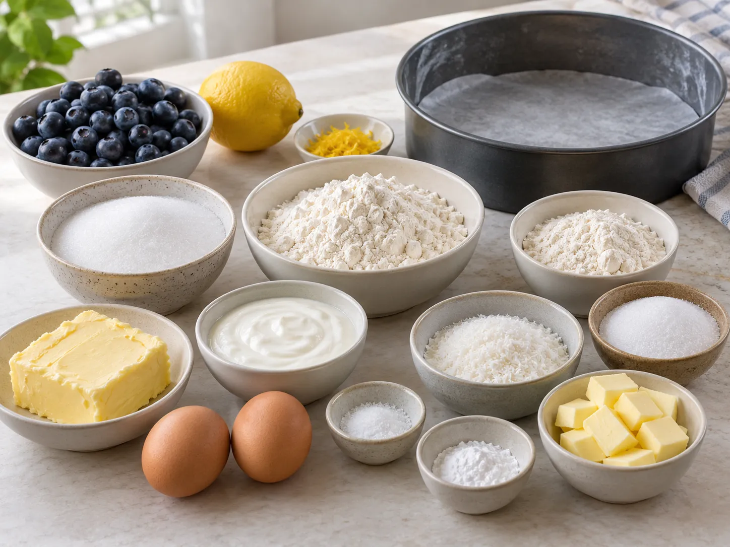 unsalted butter, softened, granulated sugar, large eggs, all-purpose wheat flour