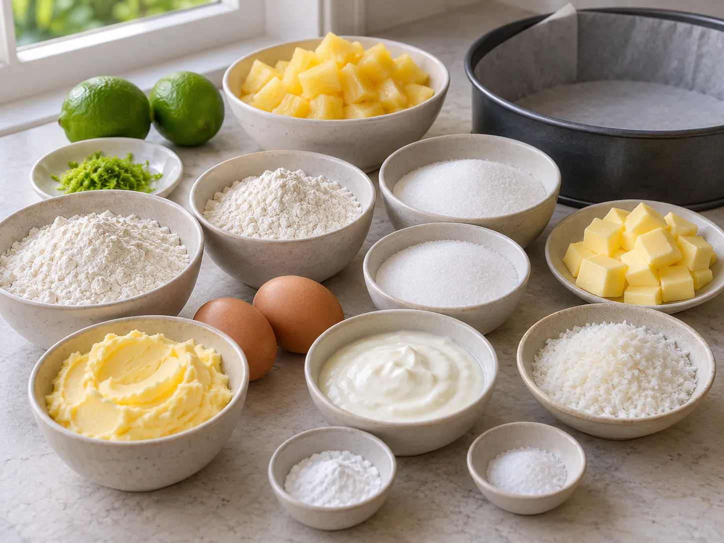 unsalted butter, softened, granulated sugar, large eggs, all-purpose wheat flour