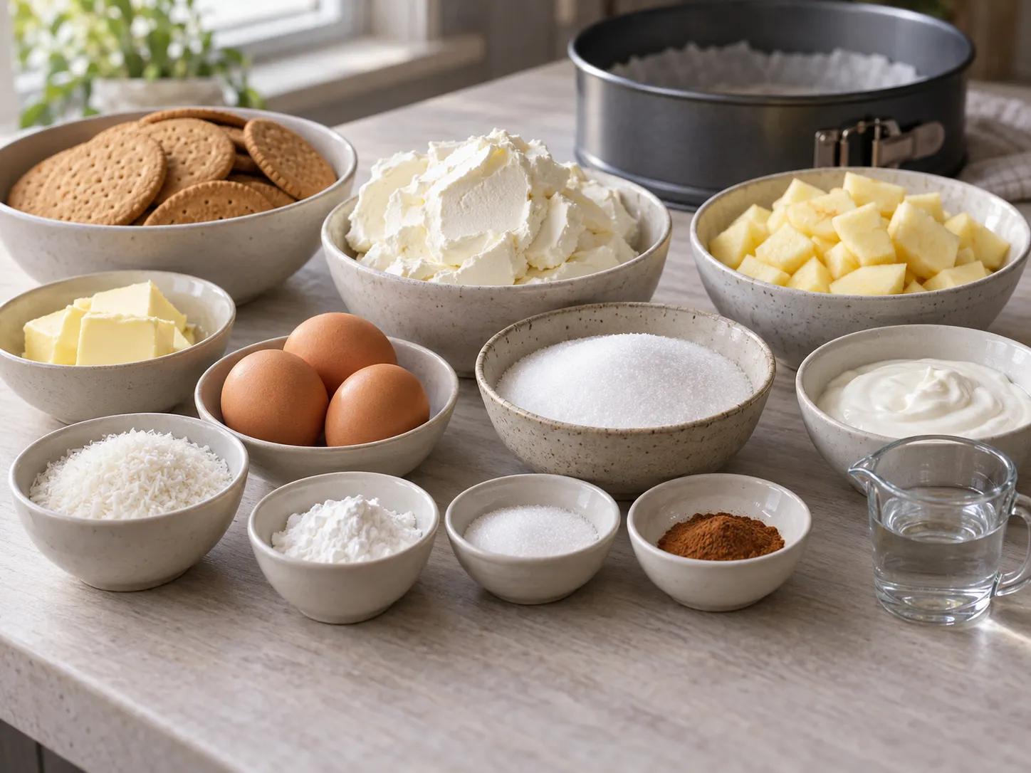 plain butter biscuits, without filling, unsalted butter, softened, full-fat cream cheese, plain, gr