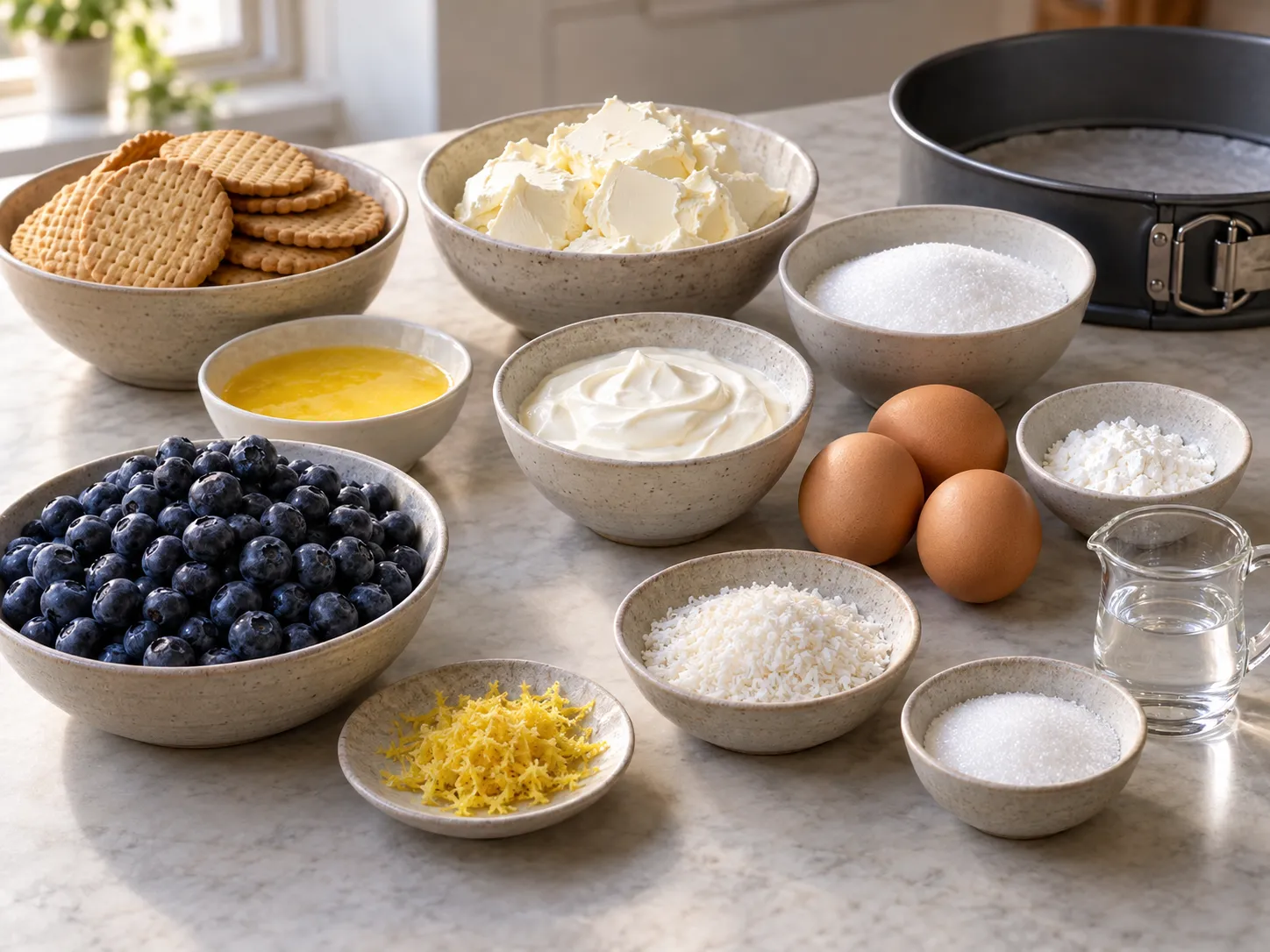 plain butter biscuits, without filling, unsalted butter, softened, full-fat cream cheese, plain, gr