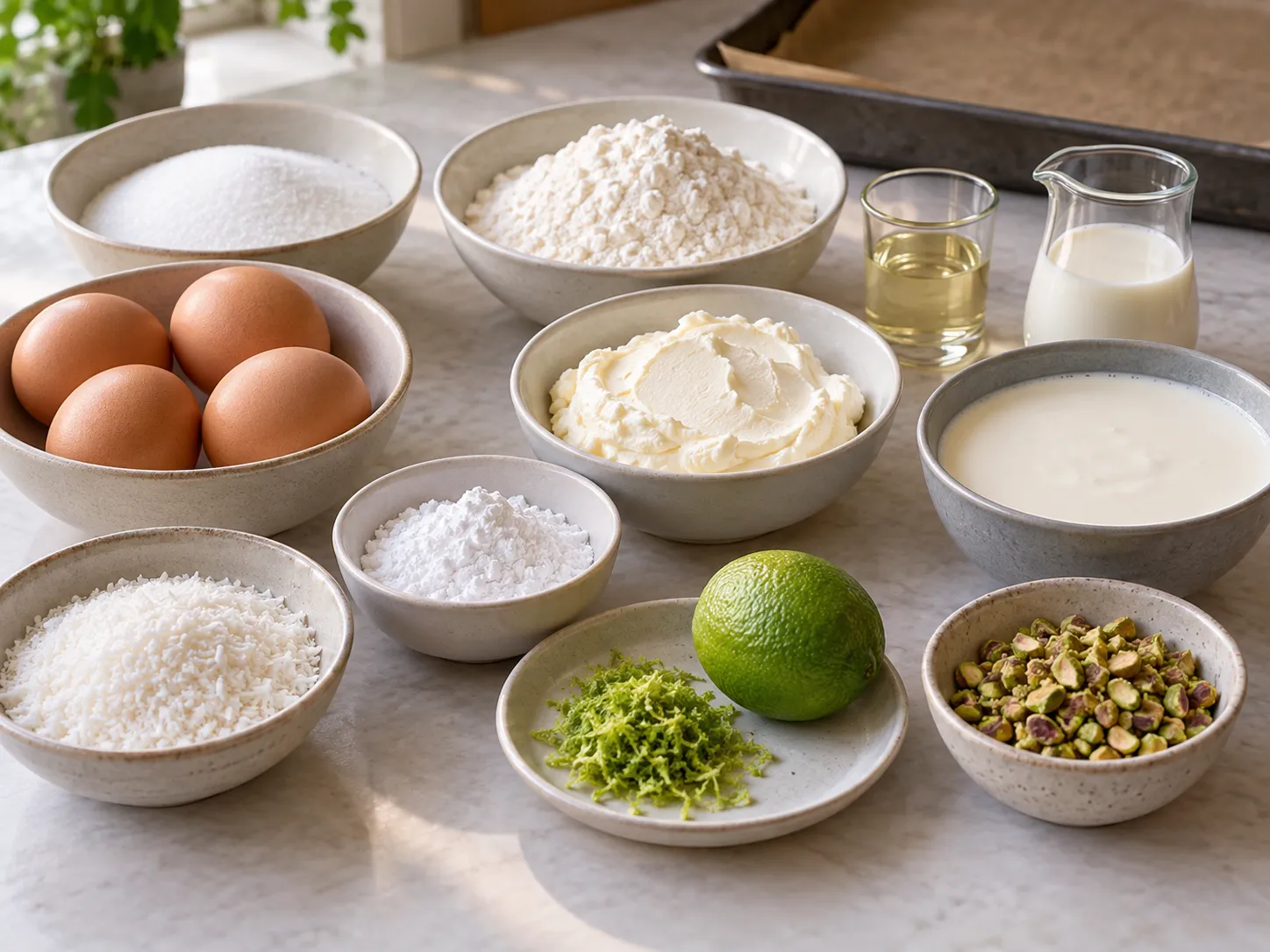 large eggs, granulated sugar, all-purpose wheat flour, neutral sunflower oil