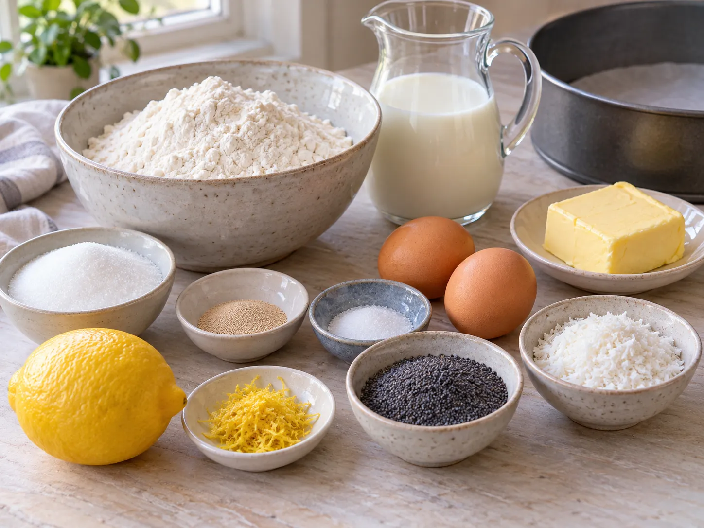 all-purpose wheat flour, instant dry yeast, granulated sugar, fine salt