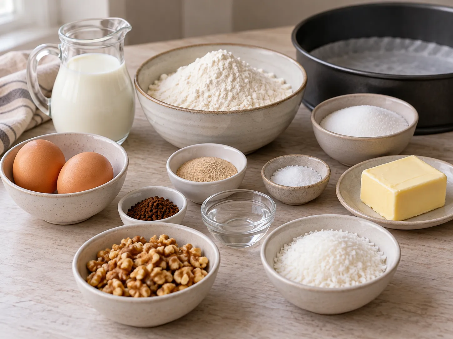 all-purpose wheat flour, instant dry yeast, granulated sugar, fine salt