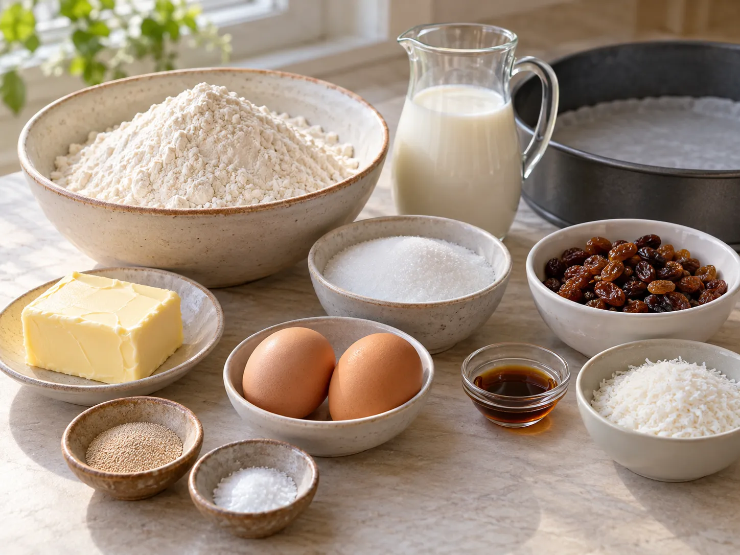 all-purpose wheat flour, instant dry yeast, granulated sugar, fine salt