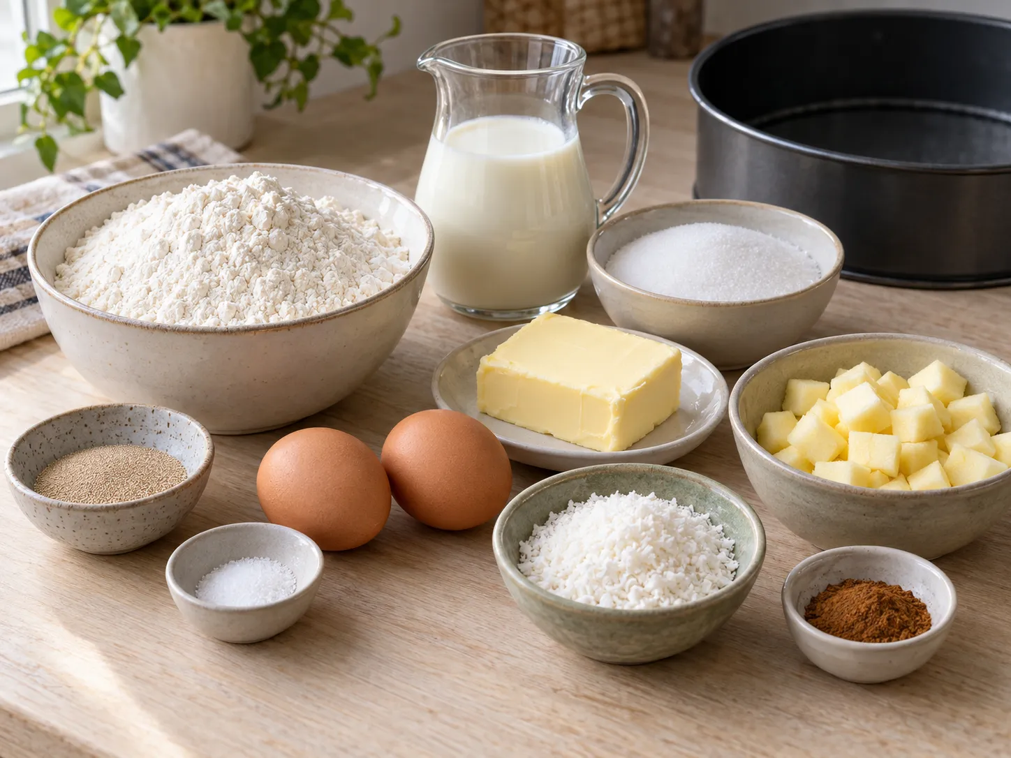 all-purpose wheat flour, instant dry yeast, granulated sugar, fine salt
