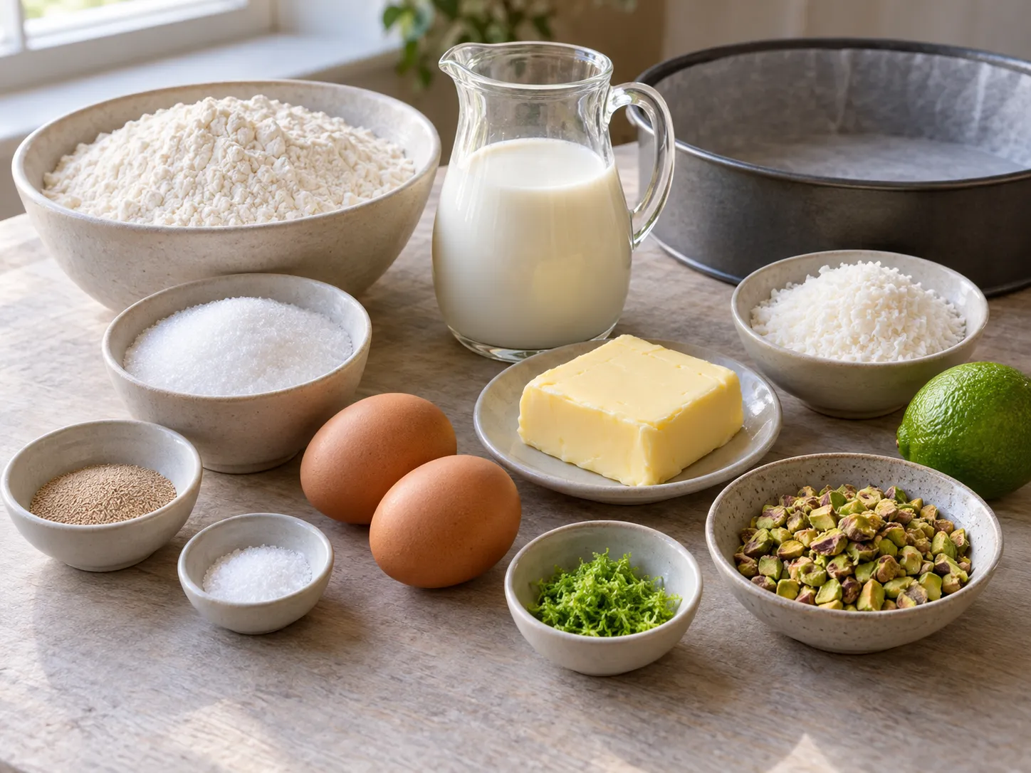 all-purpose wheat flour, instant dry yeast, granulated sugar, fine salt