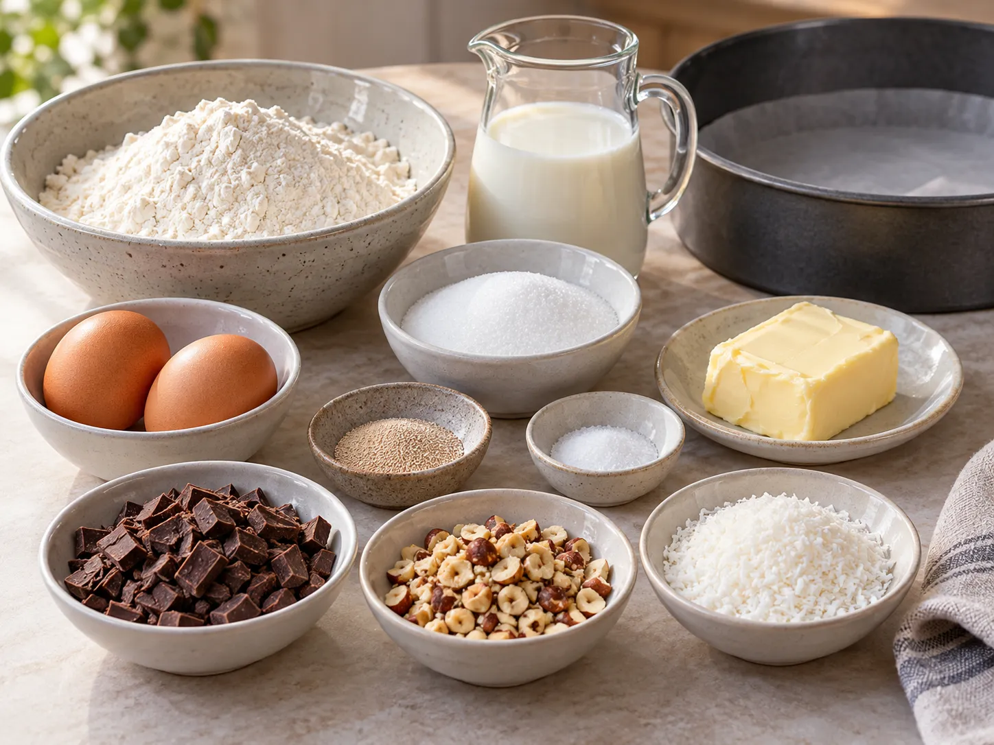 all-purpose wheat flour, instant dry yeast, granulated sugar, fine salt