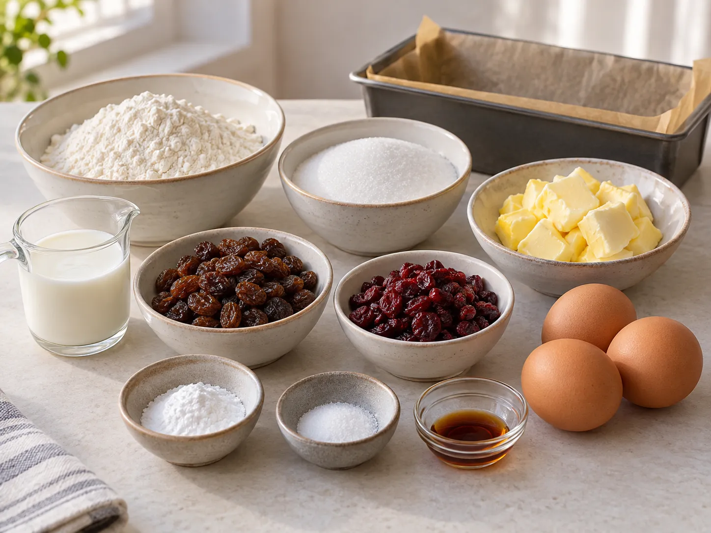 unsalted butter, softened, granulated sugar, large eggs, all-purpose wheat flour