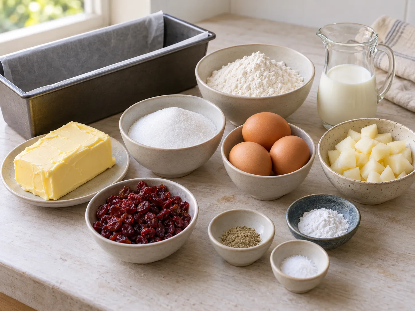 unsalted butter, softened, granulated sugar, large eggs, all-purpose wheat flour