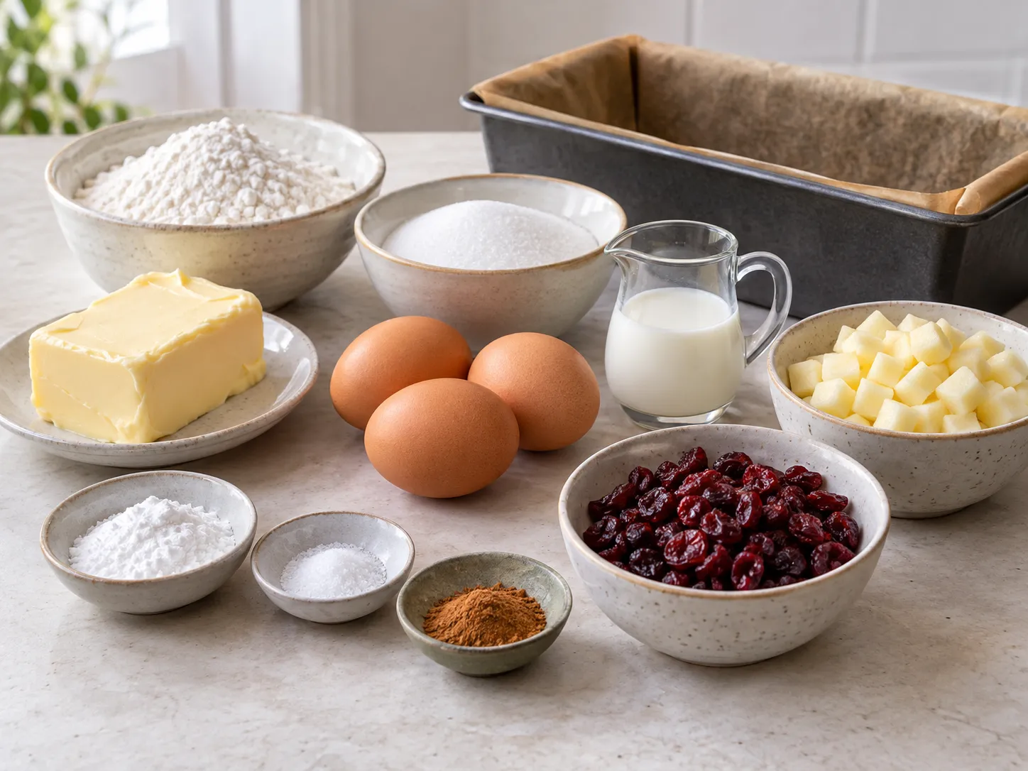 unsalted butter, softened, granulated sugar, large eggs, all-purpose wheat flour