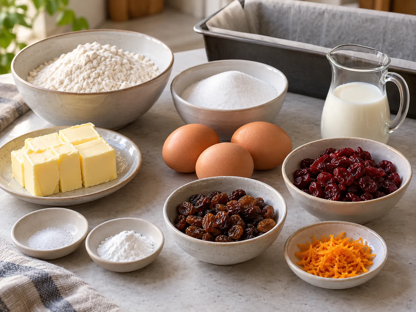 unsalted butter, softened, granulated sugar, large eggs, all-purpose wheat flour