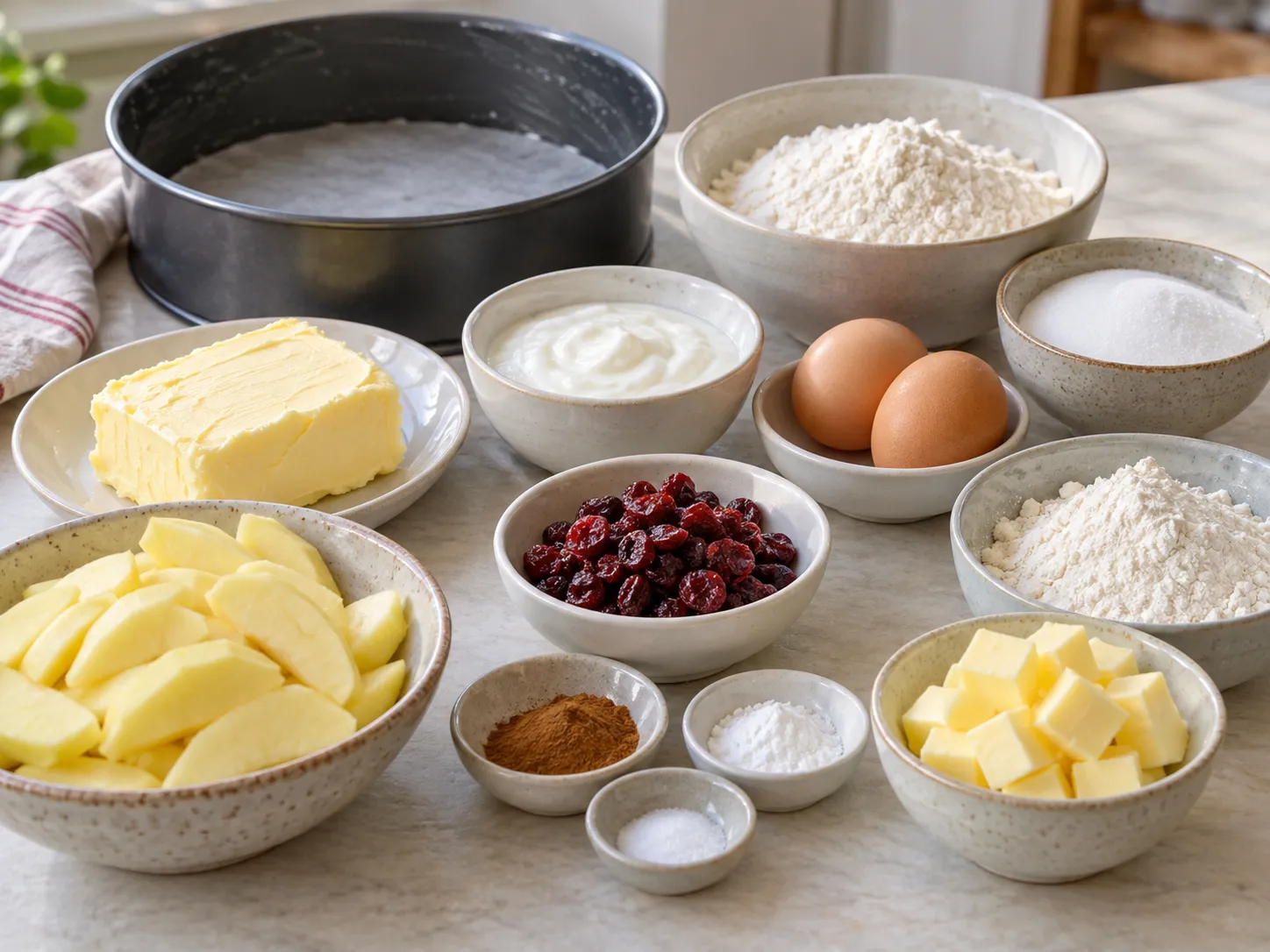 unsalted butter, softened, granulated sugar, large eggs, all-purpose wheat flour