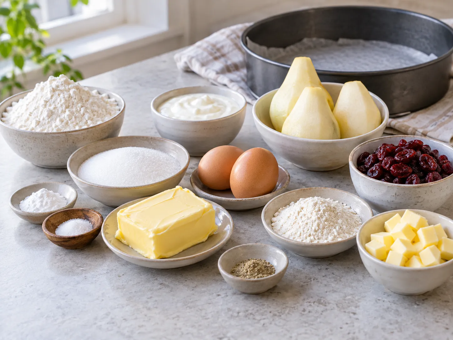 unsalted butter, softened, granulated sugar, large eggs, all-purpose wheat flour
