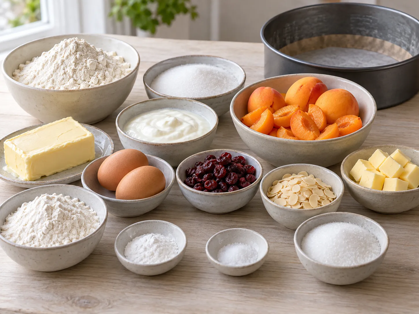 unsalted butter, softened, granulated sugar, large eggs, all-purpose wheat flour