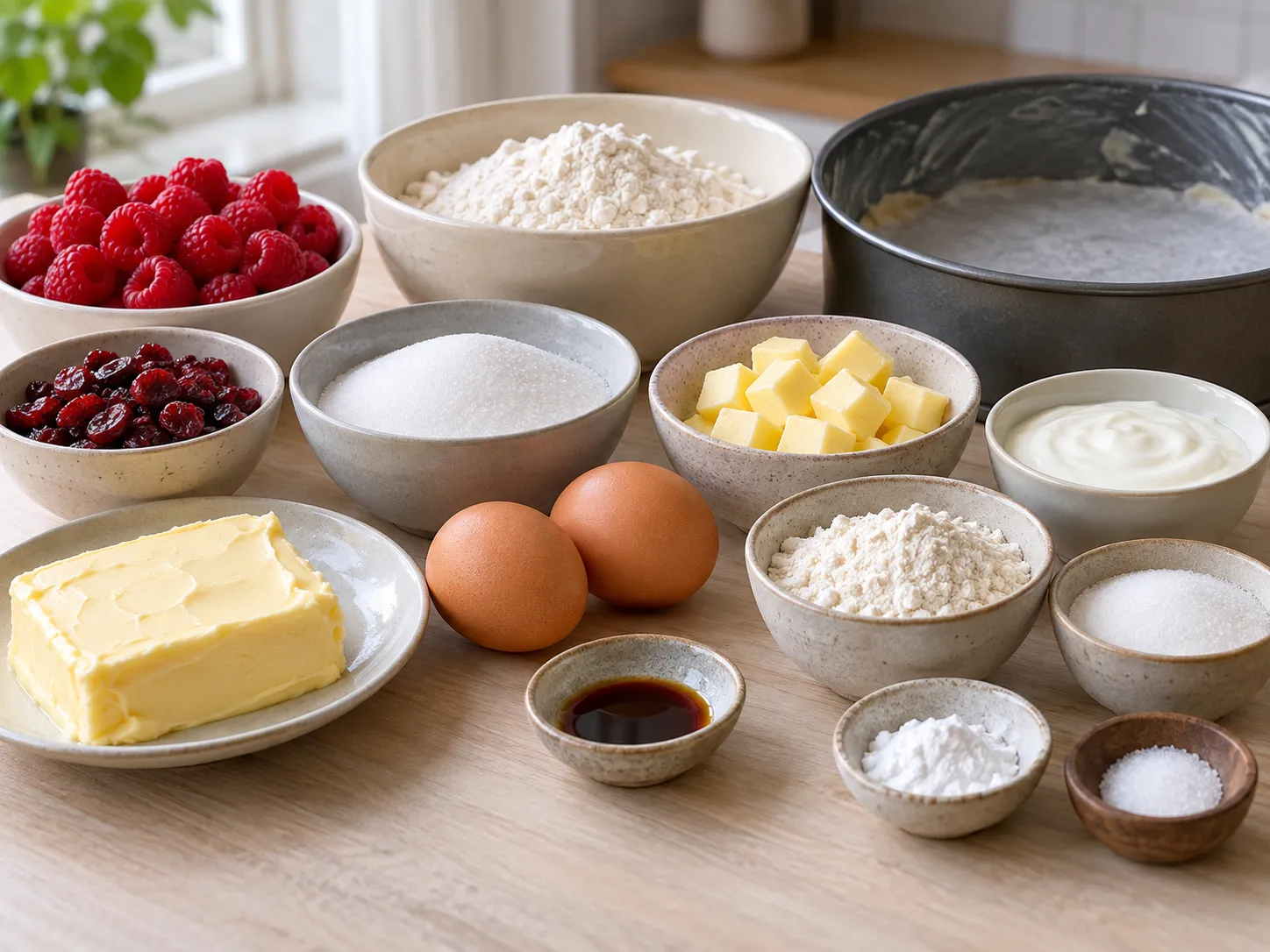 unsalted butter, softened, granulated sugar, large eggs, all-purpose wheat flour