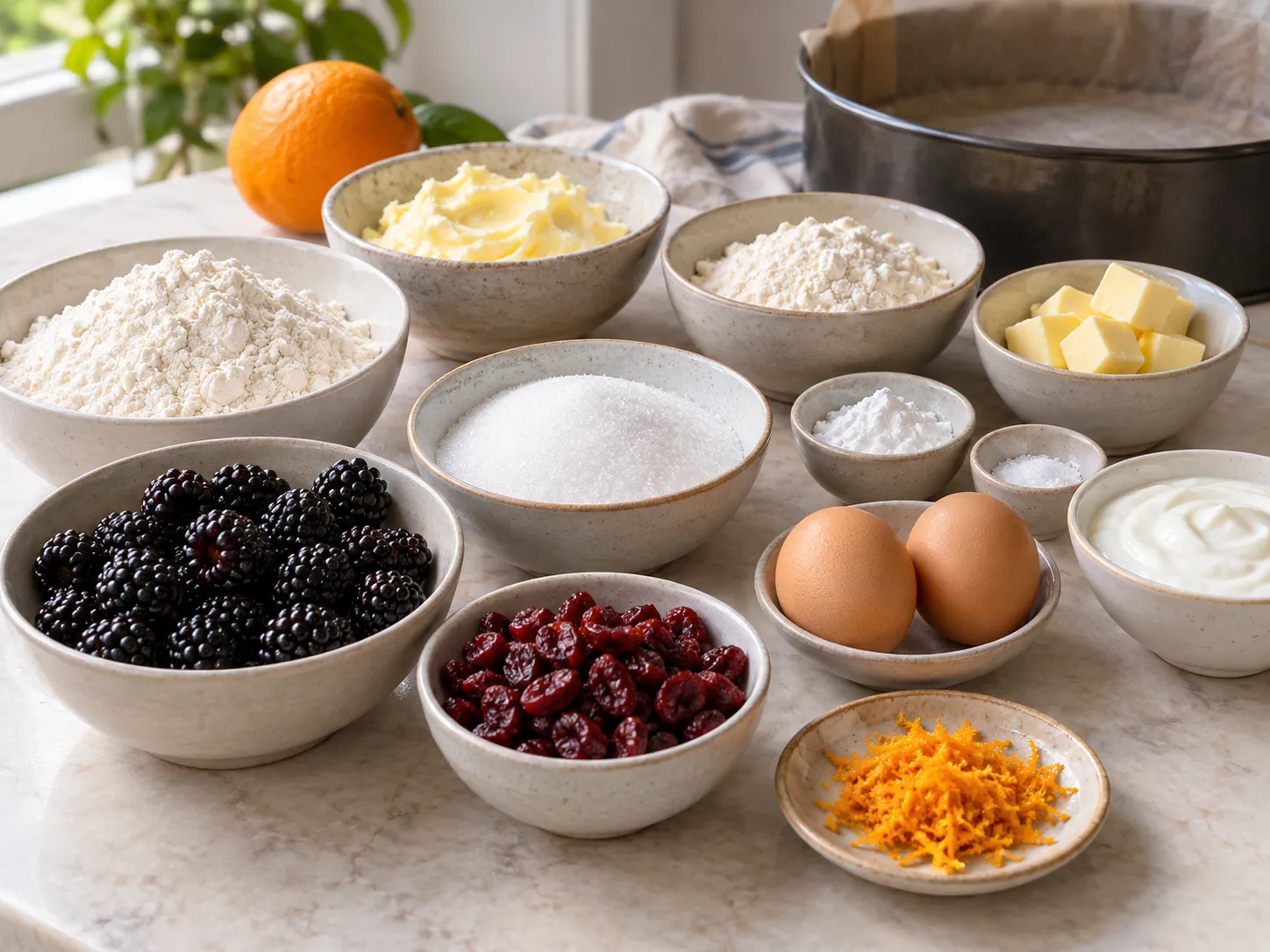 unsalted butter, softened, granulated sugar, large eggs, all-purpose wheat flour