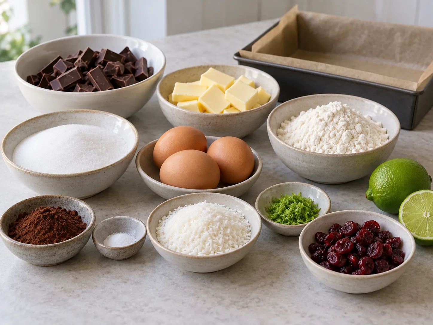 dark chocolate, chopped, unsalted butter, softened, granulated sugar, large eggs
