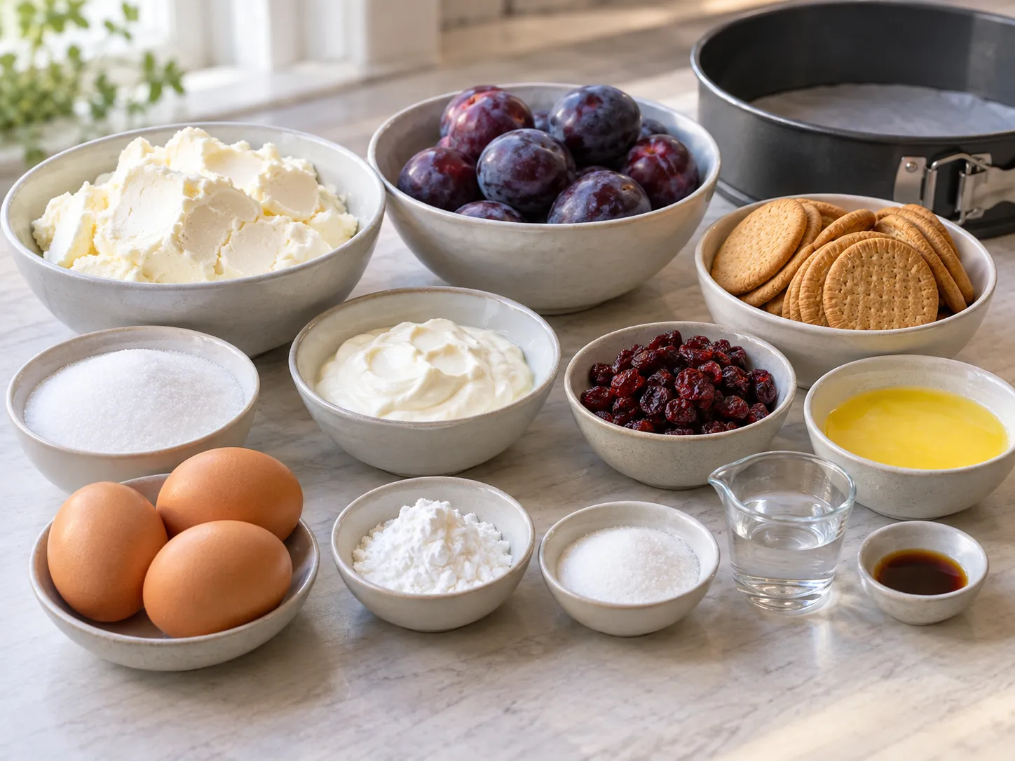 plain butter biscuits, without filling, unsalted butter, softened, full-fat cream cheese, plain, gr