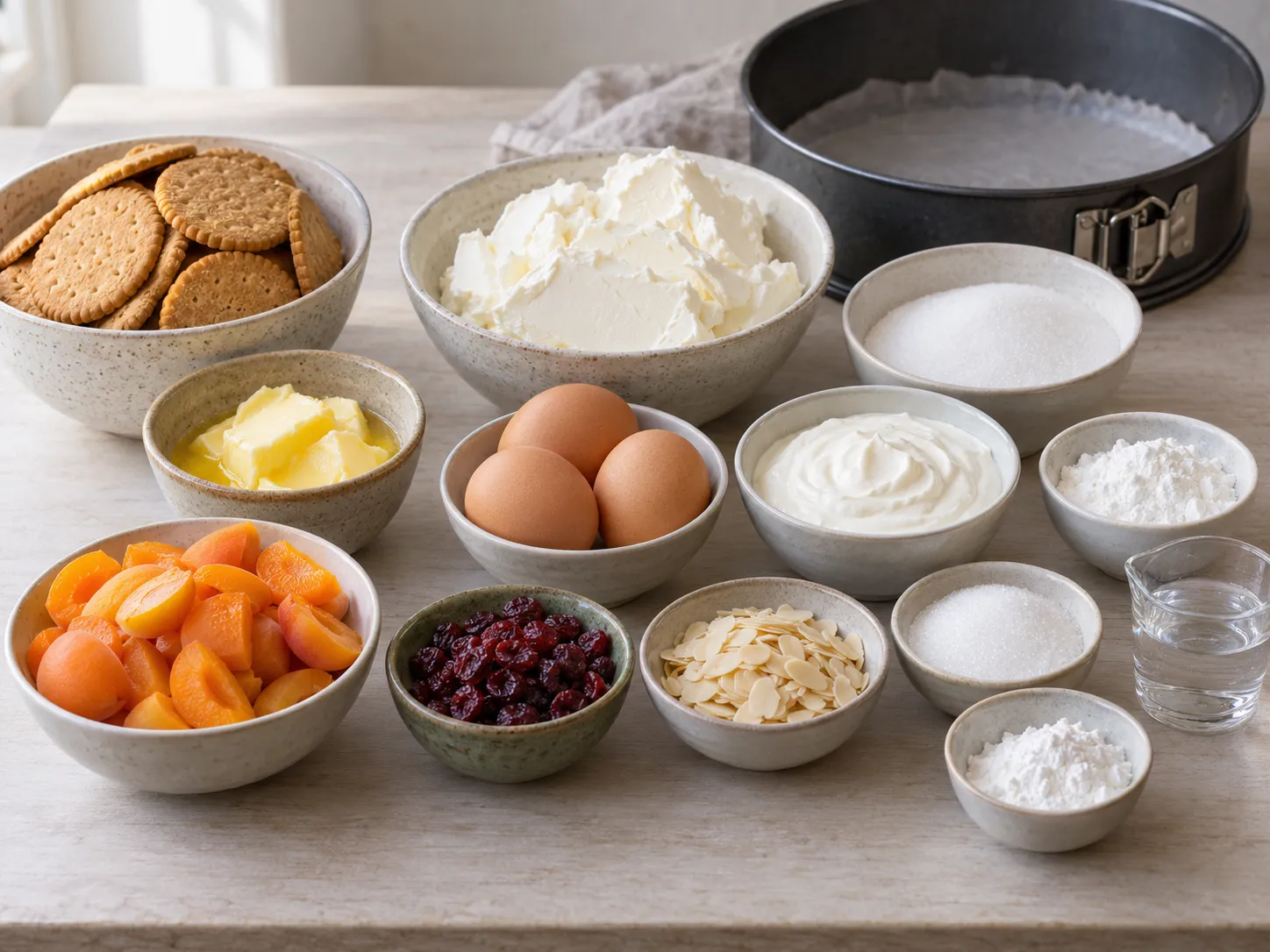 plain butter biscuits, without filling, unsalted butter, softened, full-fat cream cheese, plain, gr