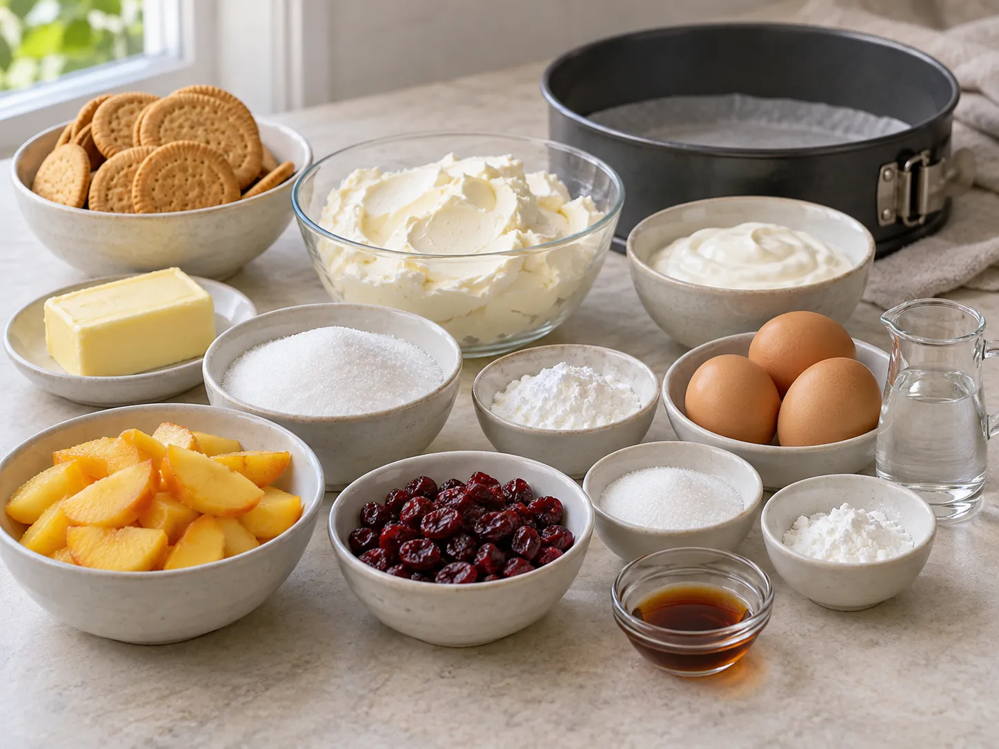 plain butter biscuits, without filling, unsalted butter, softened, full-fat cream cheese, plain, gr