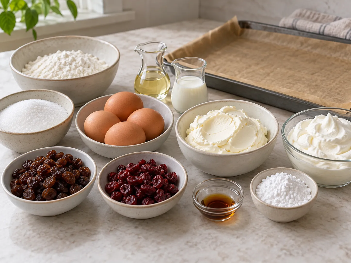 large eggs, granulated sugar, all-purpose wheat flour, neutral sunflower oil