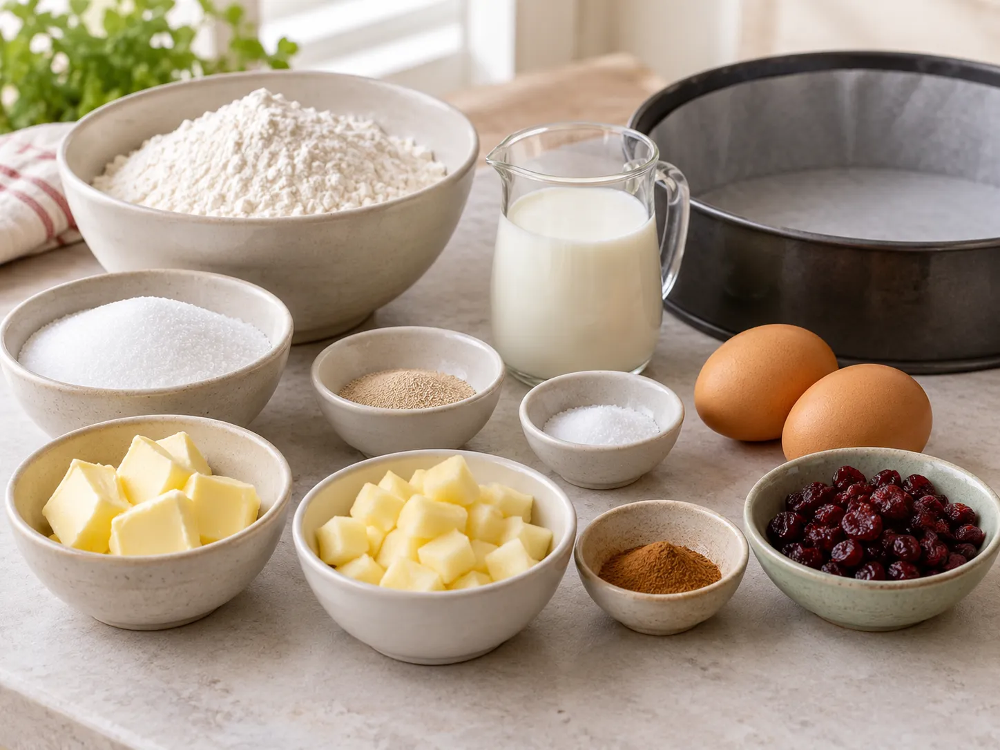 all-purpose wheat flour, instant dry yeast, granulated sugar, fine salt