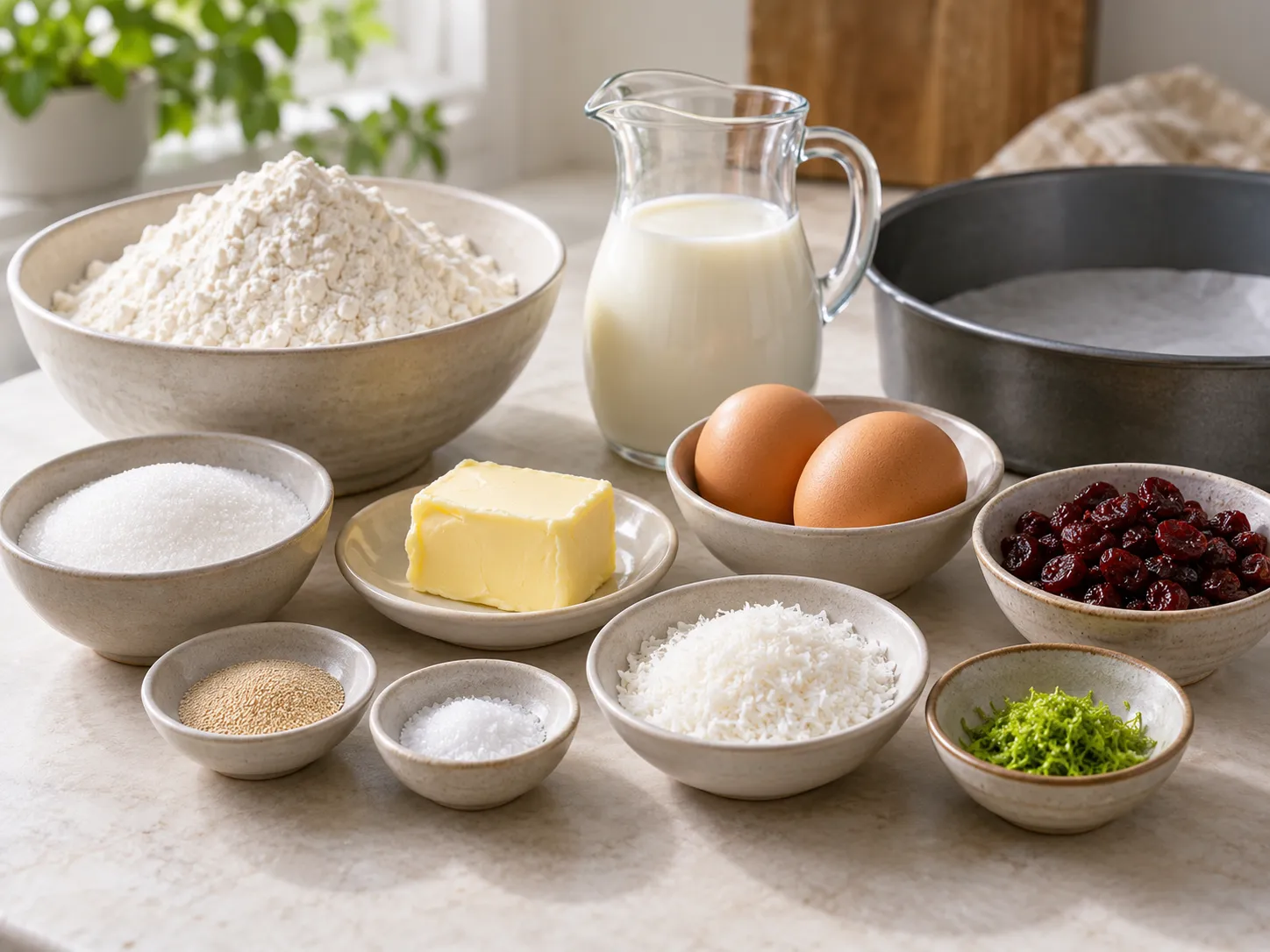all-purpose wheat flour, instant dry yeast, granulated sugar, fine salt
