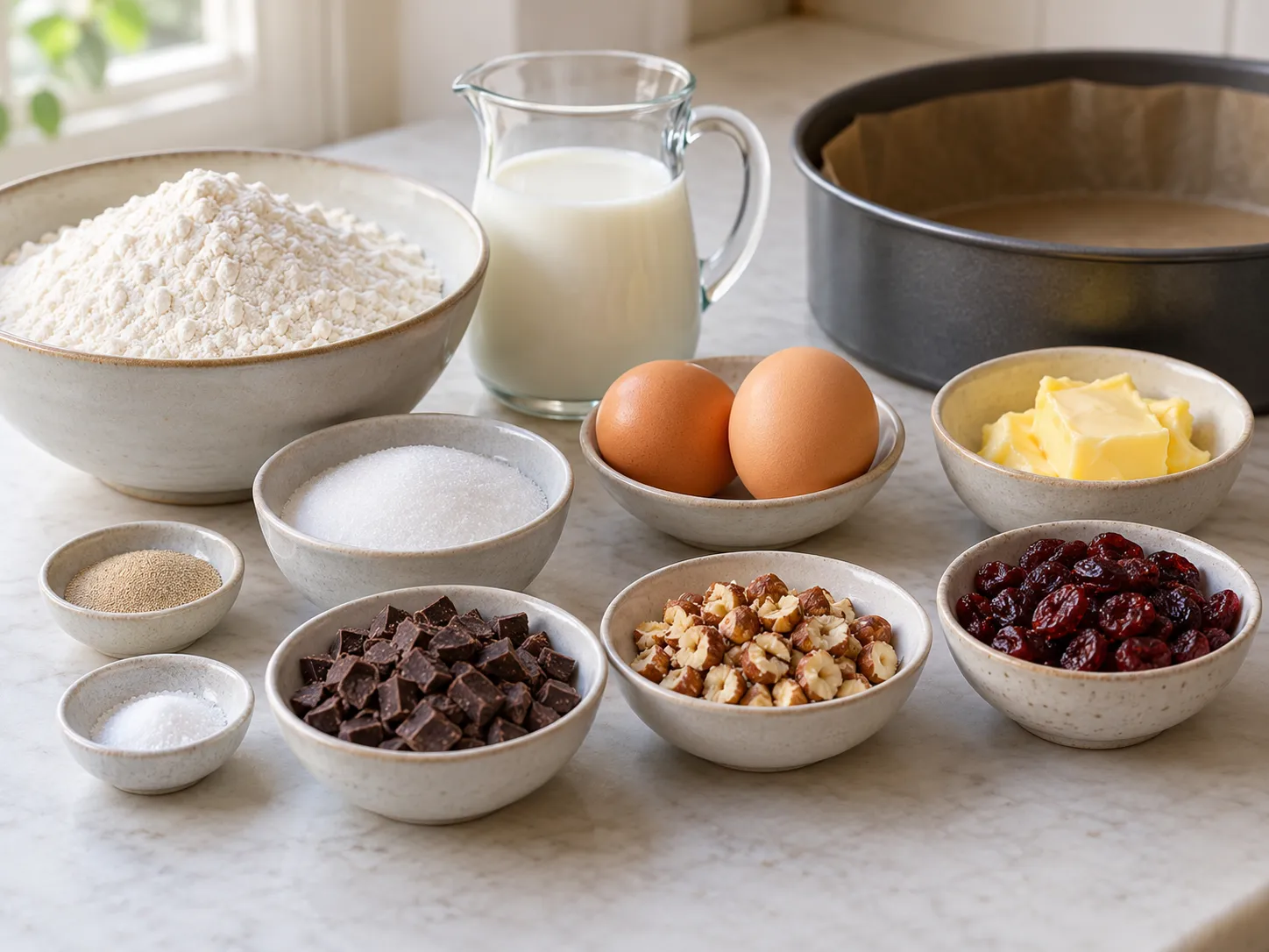 all-purpose wheat flour, instant dry yeast, granulated sugar, fine salt