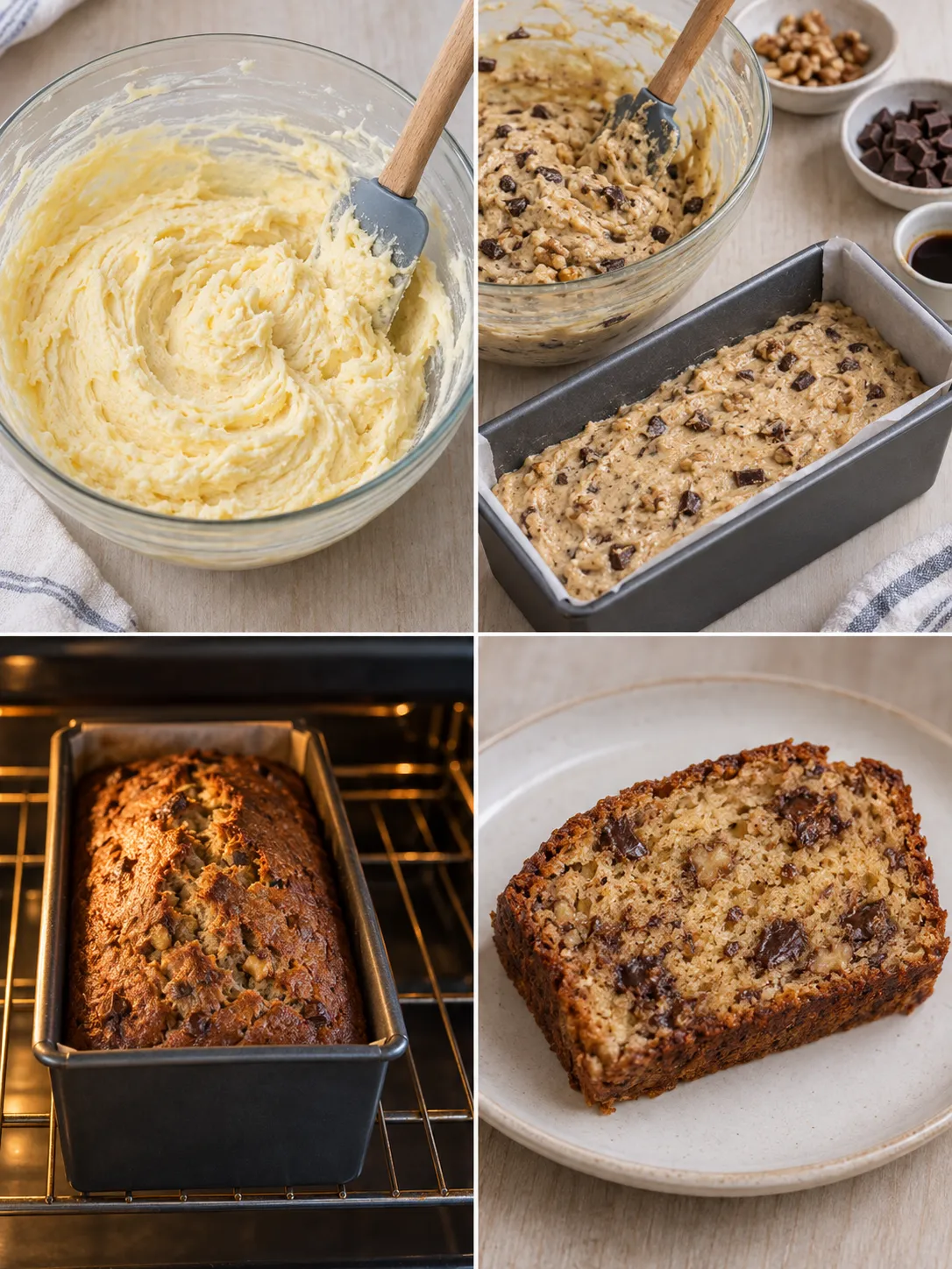 Butter loaf with coffee and walnuts — dark chocolate