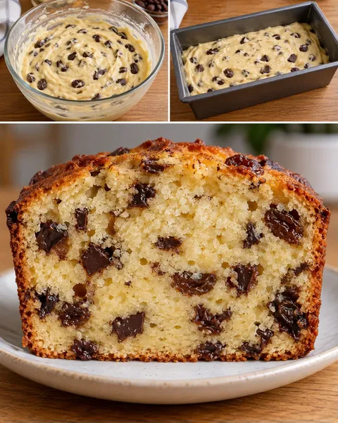 Butter loaf with vanilla and raisins — dark chocolate