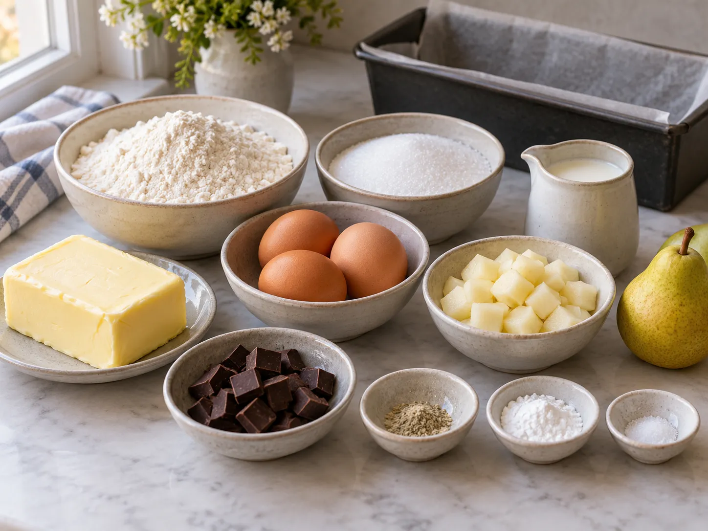 unsalted butter, softened, granulated sugar, large eggs, all-purpose wheat flour