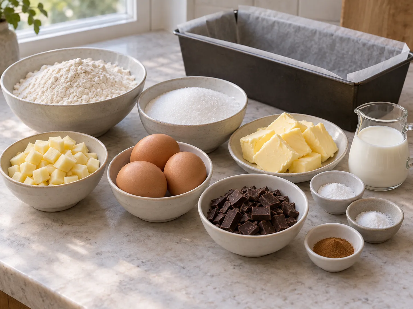 unsalted butter, softened, granulated sugar, large eggs, all-purpose wheat flour