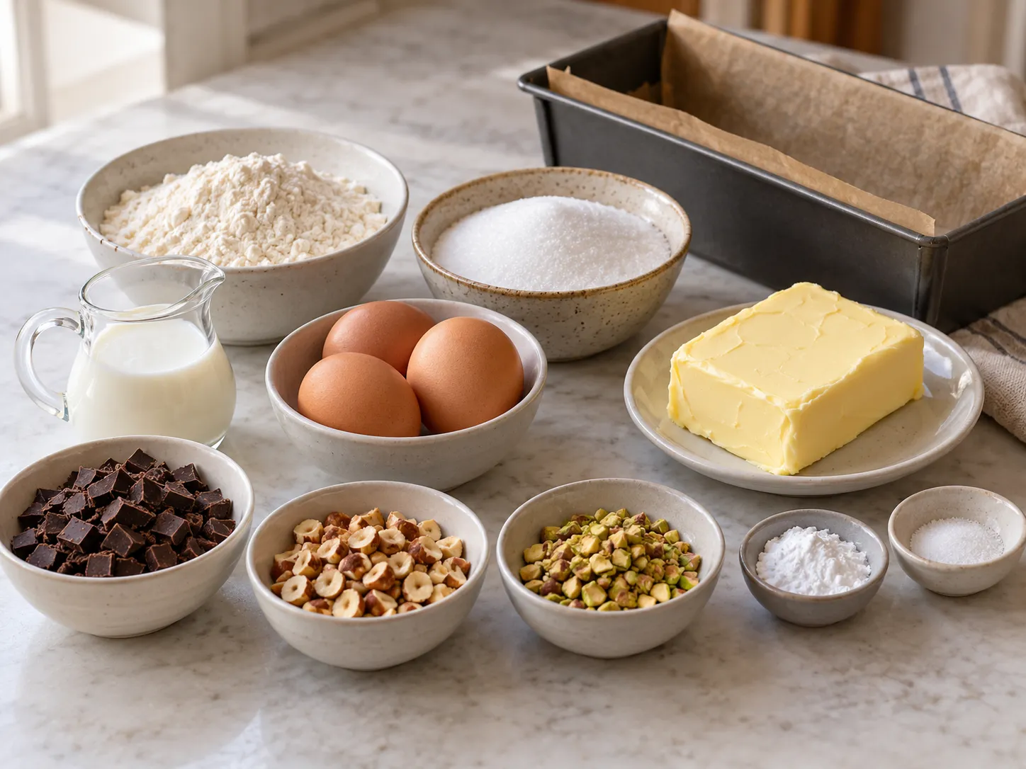 unsalted butter, softened, granulated sugar, large eggs, all-purpose wheat flour
