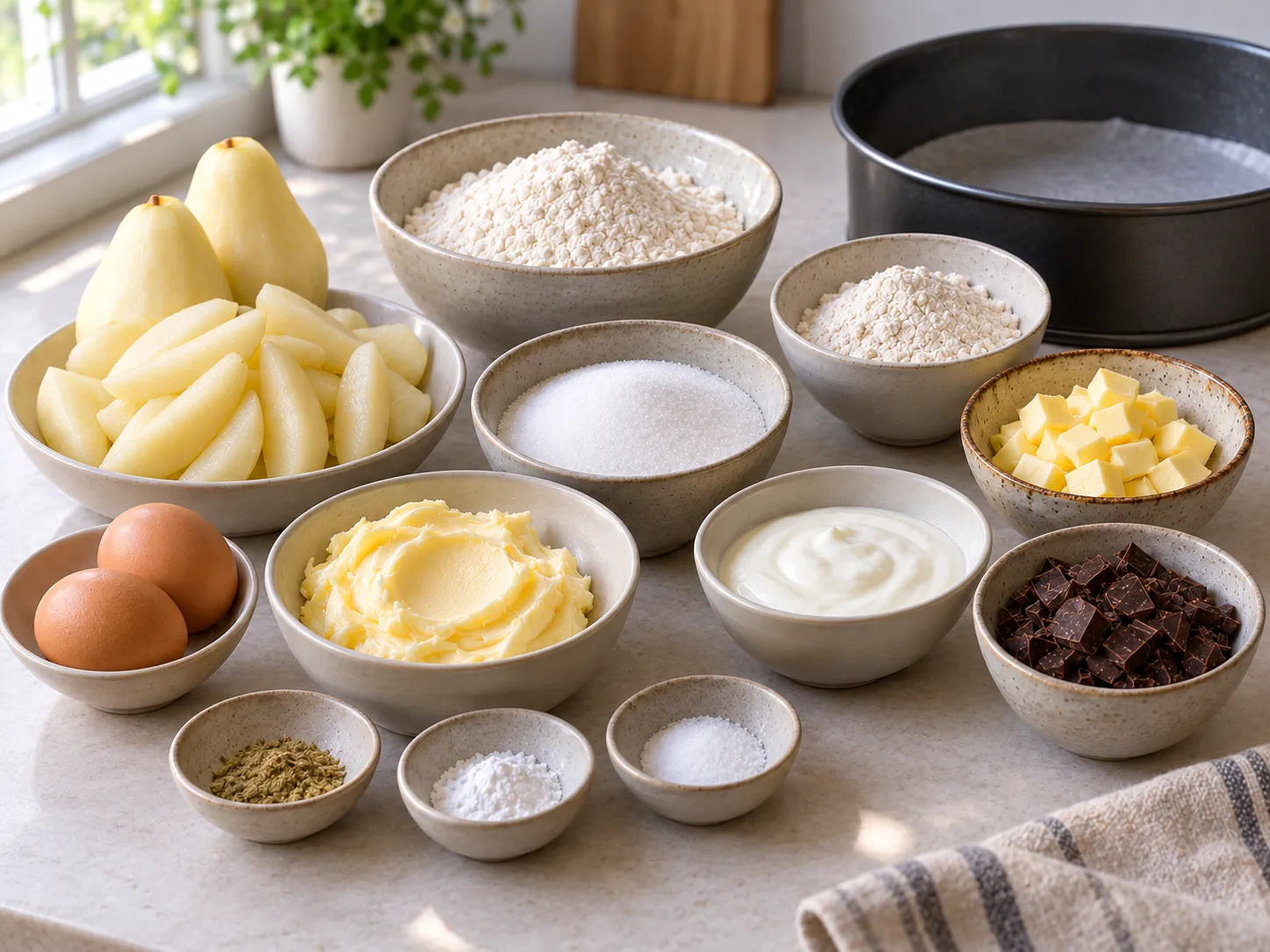 unsalted butter, softened, granulated sugar, large eggs, all-purpose wheat flour
