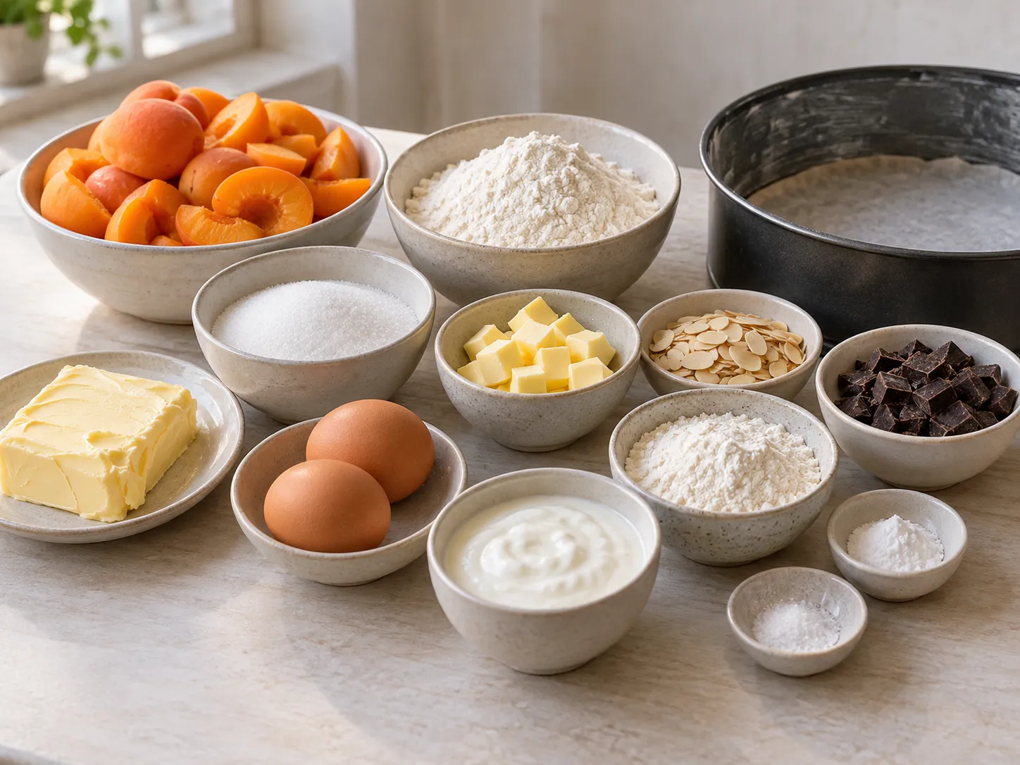 unsalted butter, softened, granulated sugar, large eggs, all-purpose wheat flour