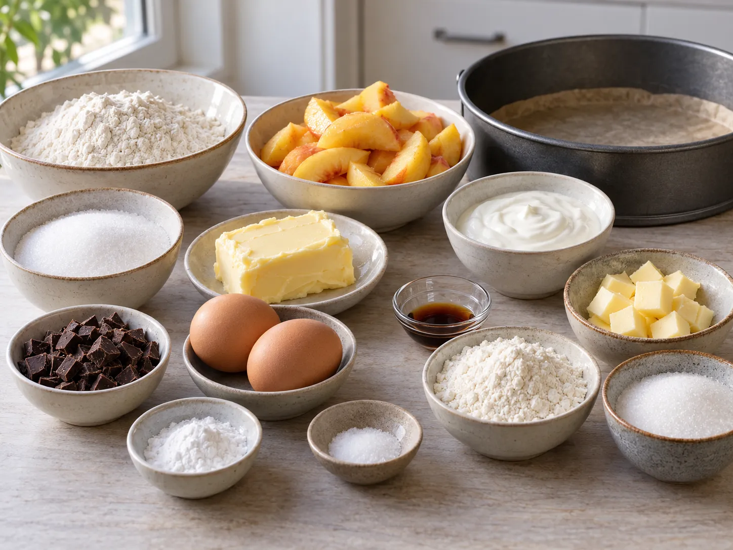 unsalted butter, softened, granulated sugar, large eggs, all-purpose wheat flour