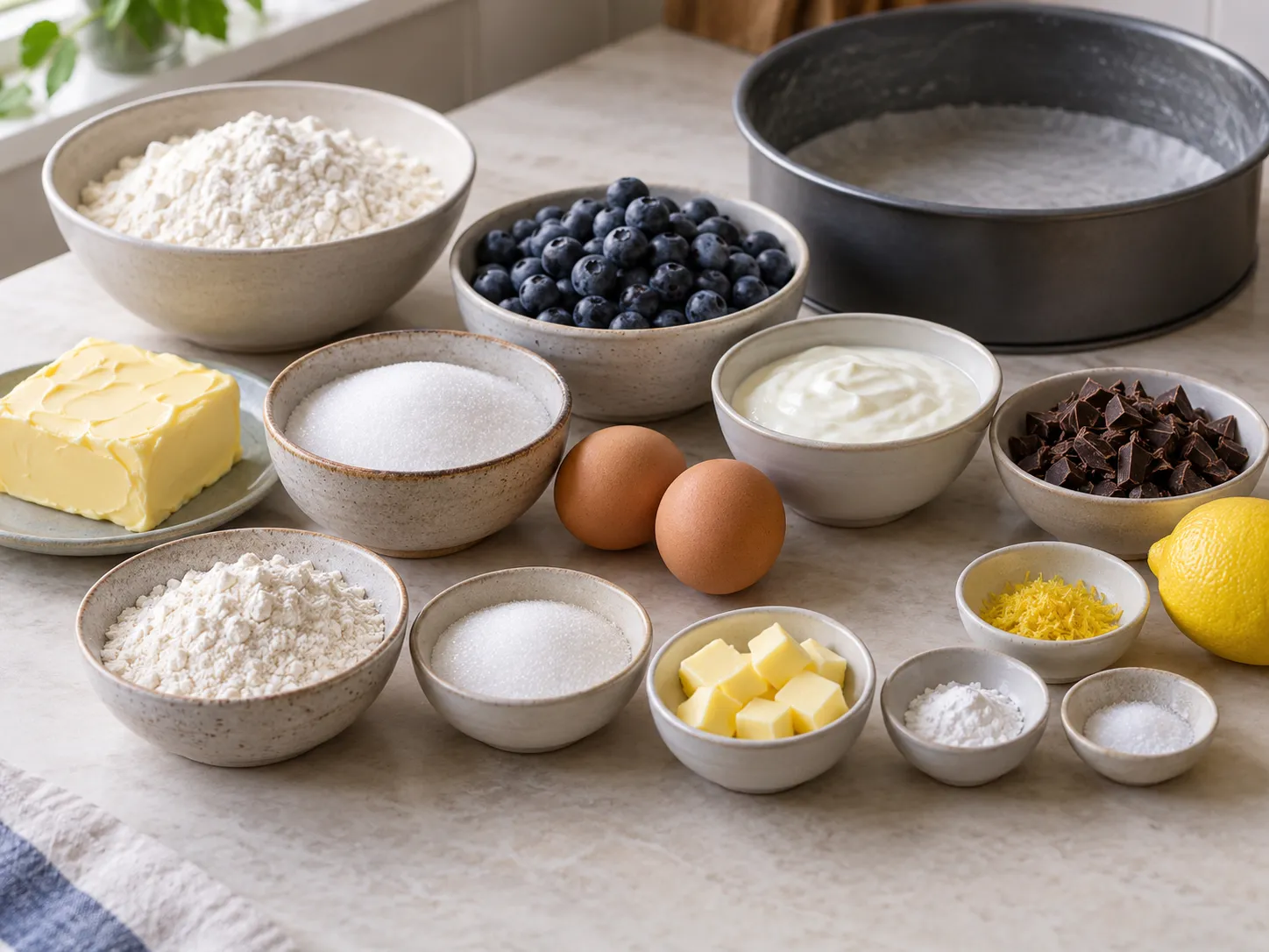 unsalted butter, softened, granulated sugar, large eggs, all-purpose wheat flour